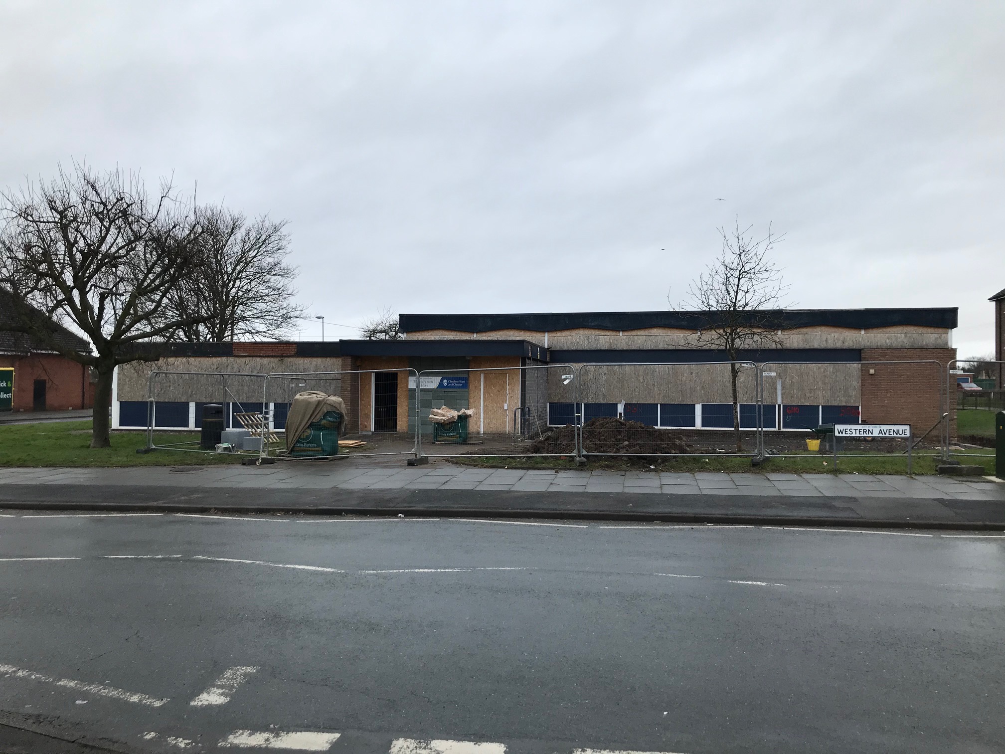 Photo of the former Blacon Library building in Western Avenue
